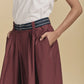 Kara Cotton Maxi Skirt - Burgundy