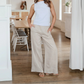 Lacalle Linen Pant - Sand