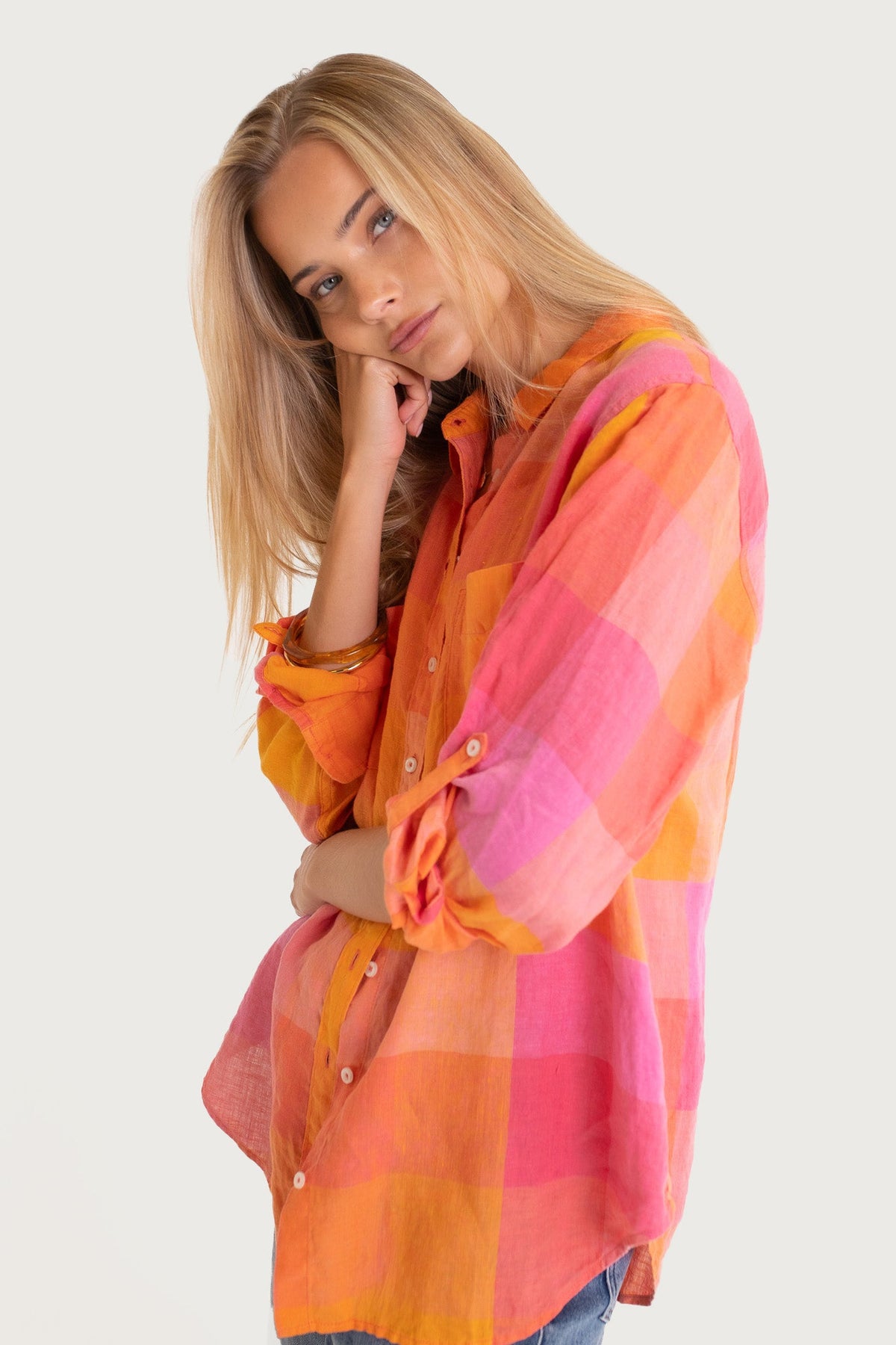 The Boyfriend Linen Shirt - Lets Hang Out