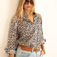 The Boyfriend Linen Shirt Leopard Print