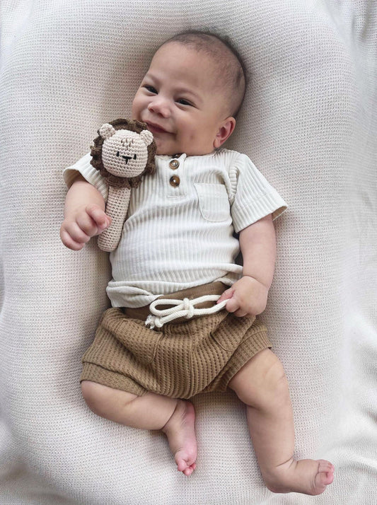 CROCHET LION RATTLE