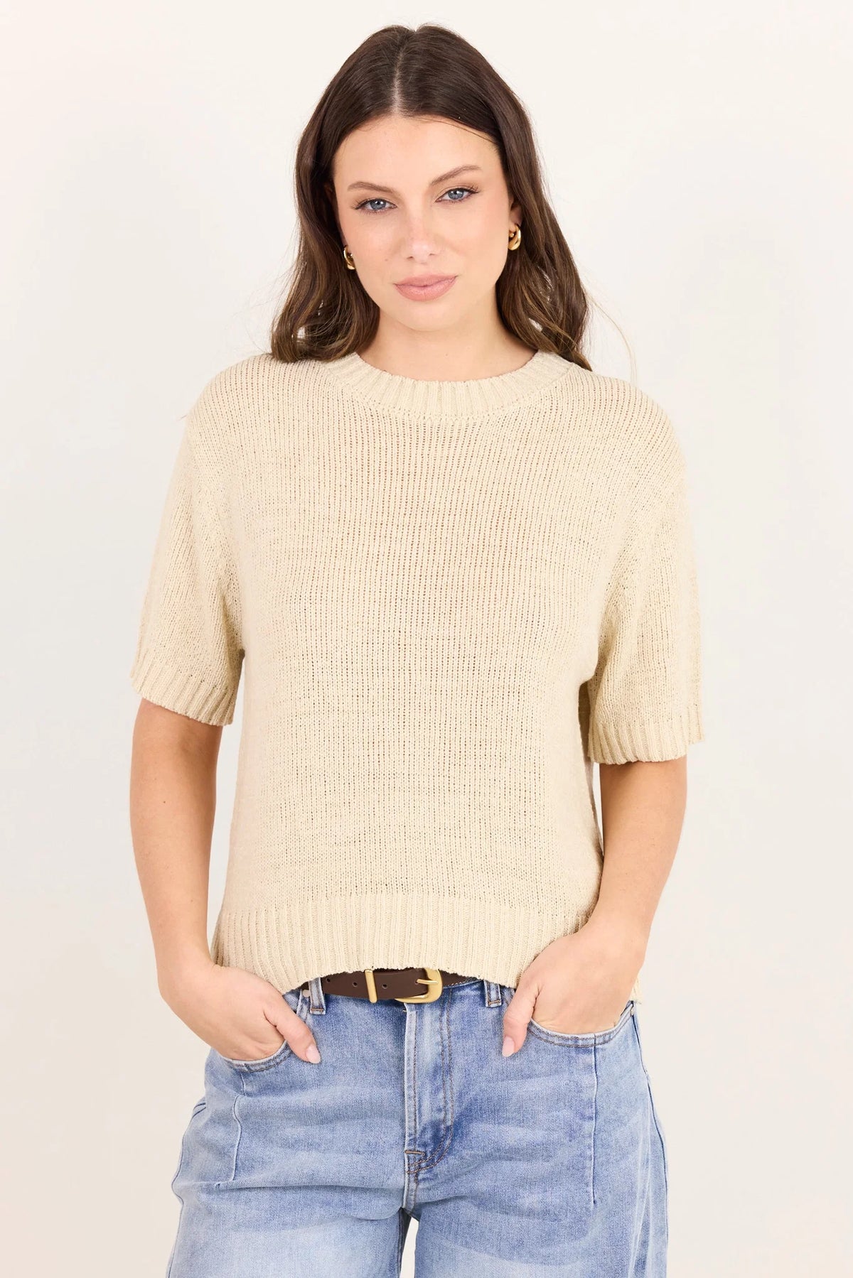 Loveable Tape Yarn Knit Tee