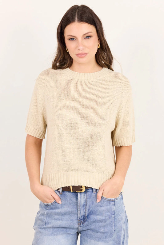 Loveable Tape Yarn Knit Tee