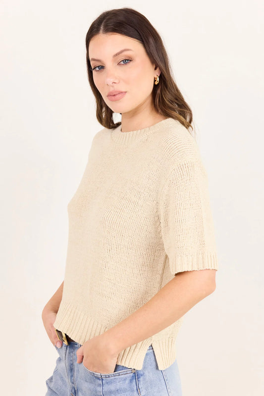 Loveable Tape Yarn Knit Tee