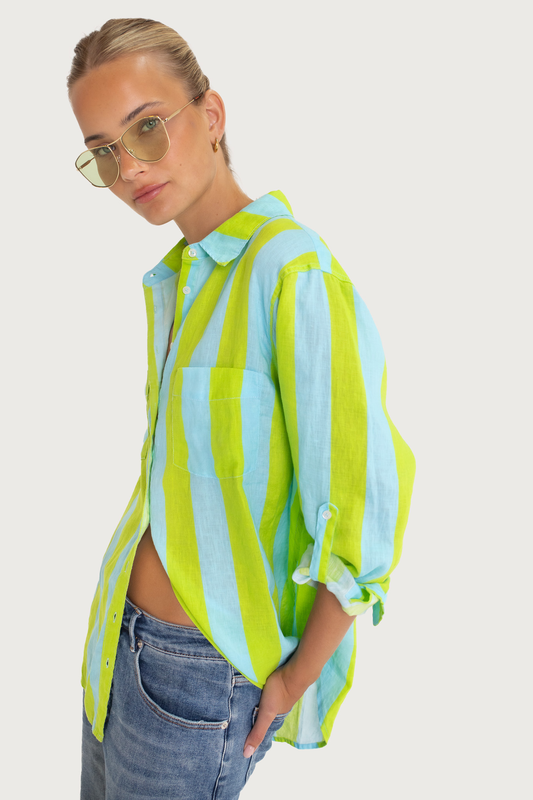The Boyfriend Linen Shirt - LUNCH WITH ME
