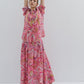 Charlotte Flower Midi Skirt Pink Fairytale