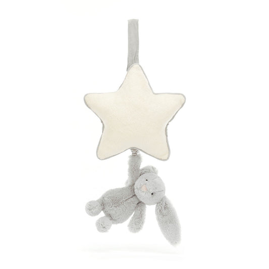 Jellycat -  Bashful Silver Bunny Musical Pull