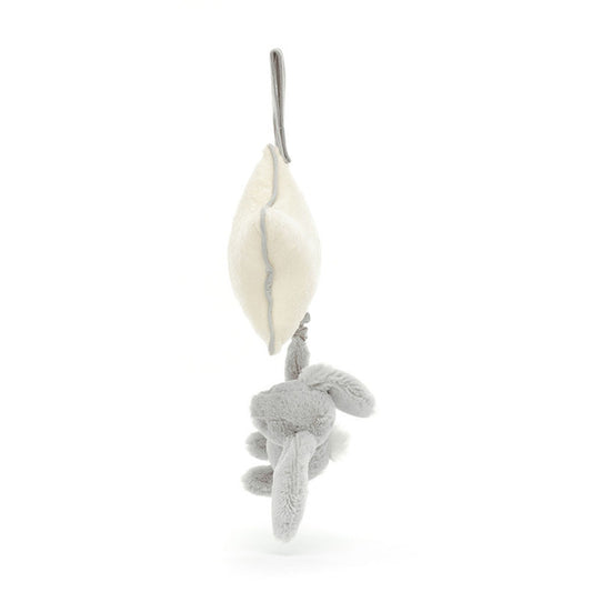 Jellycat -  Bashful Silver Bunny Musical Pull