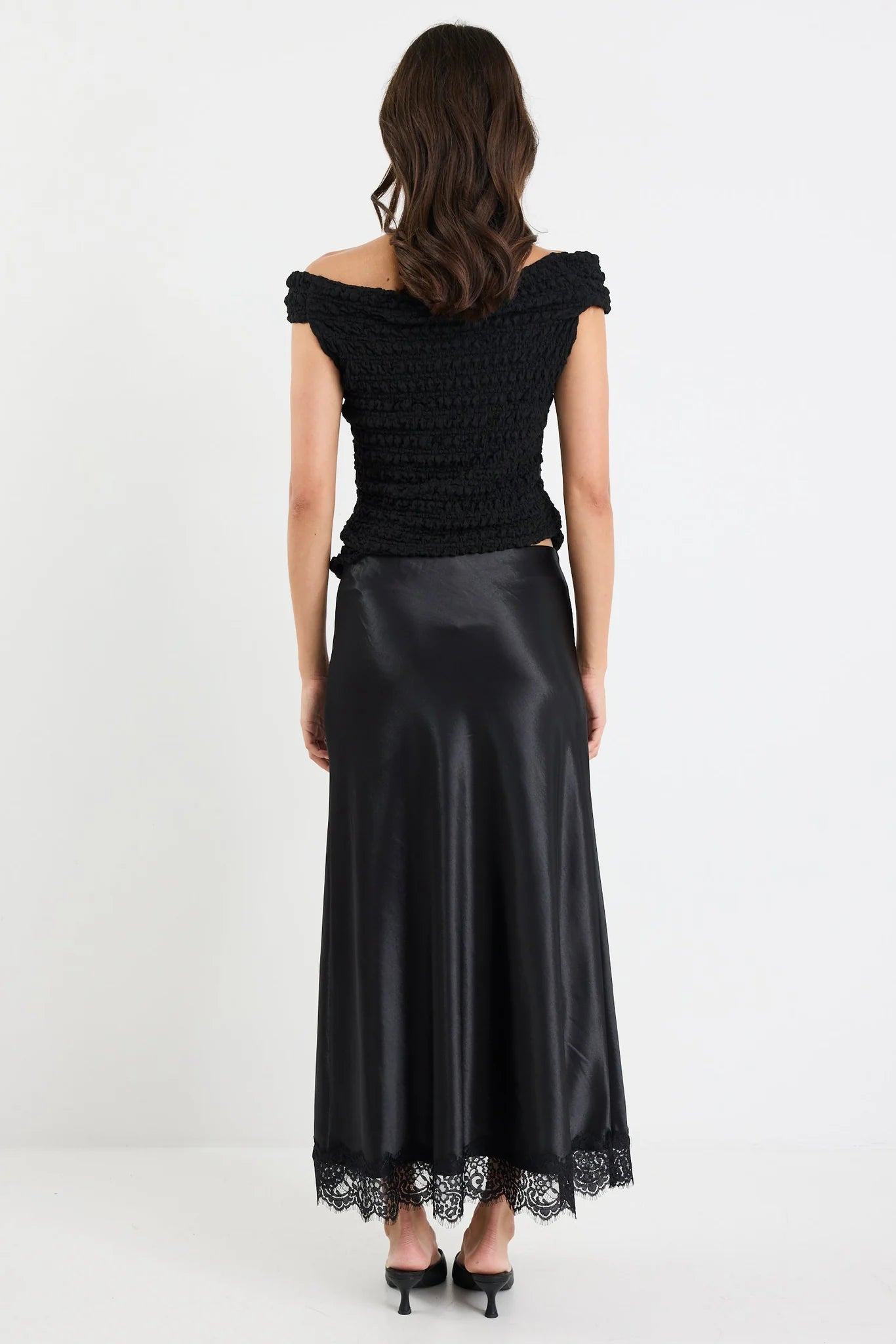 Margarita Satin Bias Maxi Skirt