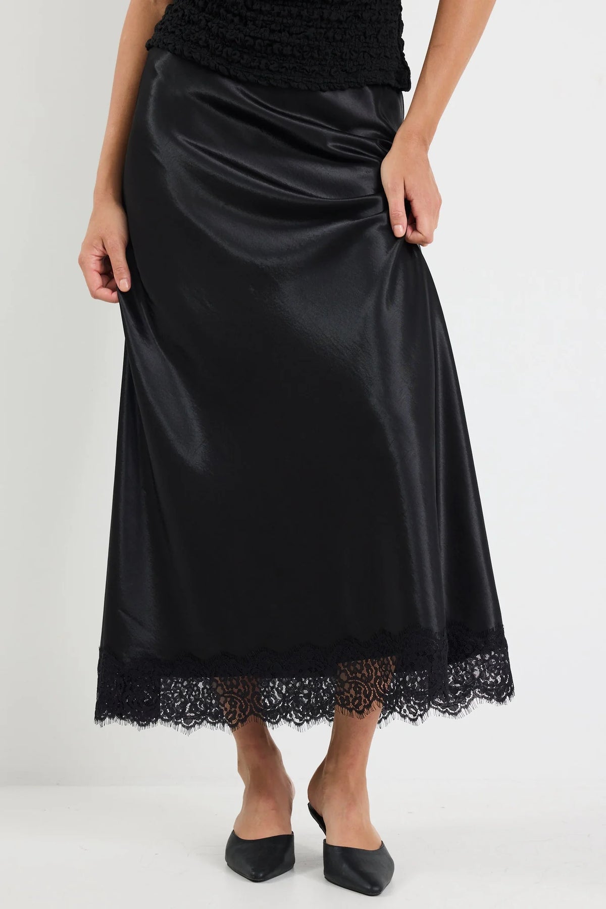 Margarita Satin Bias Maxi Skirt