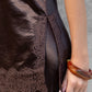 Noir Satin Lace Trim Cami