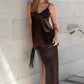 Margarita Satin Bias Maxi Skirt