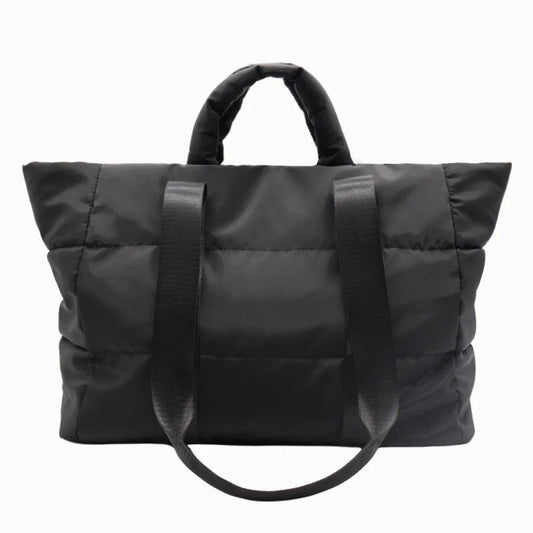 Quilted Voyager Bag - Black