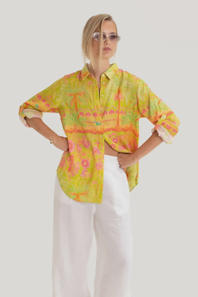 The Boyfriend Linen Shirt - OASIS PARADISE