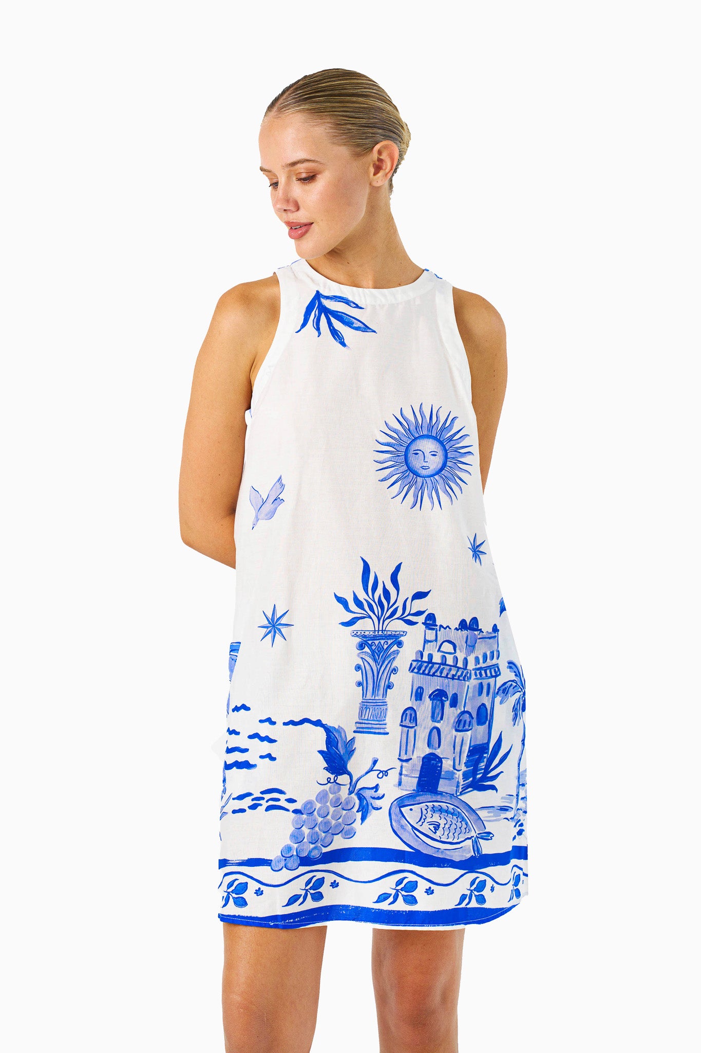 Solene Dress Blue
