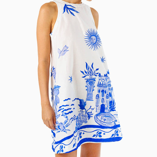 Solene Dress Blue
