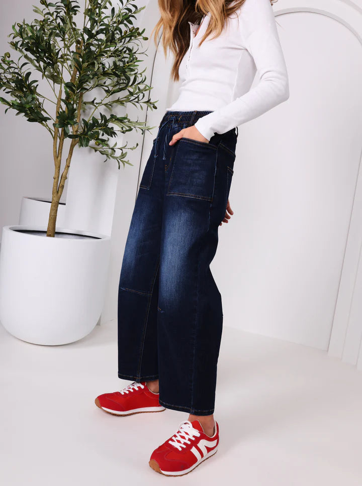 Leo Barrel Jeans - Ink