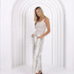 Leo Barrel Jeans - Snake Skin