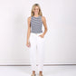 Toni Barrel Jeans - White