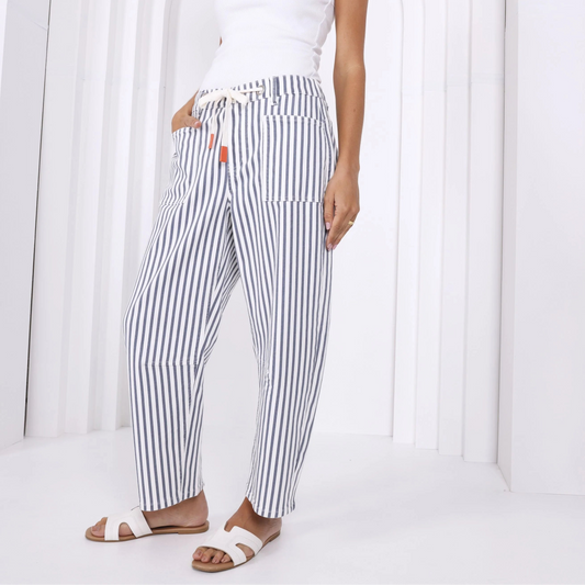 Carter Barrel Jeans - Navy Stripe