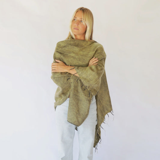 Marabella Poncho - Pistachio