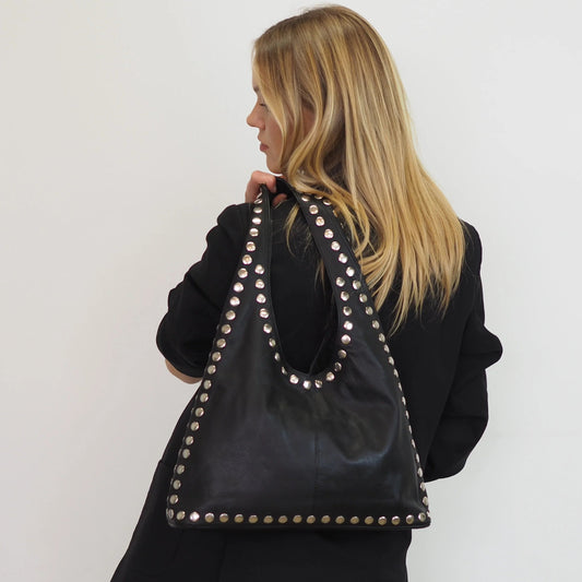 Jenna Hobo Bag - Black