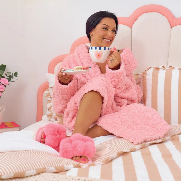 Cosy Luxe Pom Pom Slippers