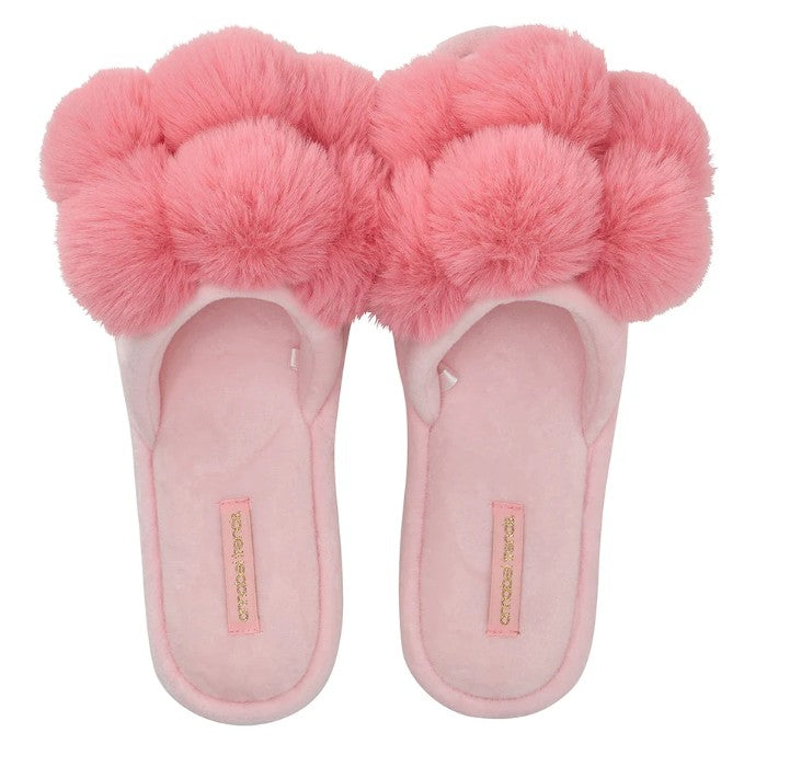Cosy Luxe Pom Pom Slippers
