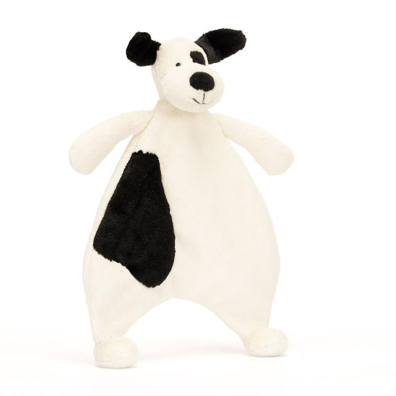 Jellycat - Bashful Puppy Comforter Black & Cream