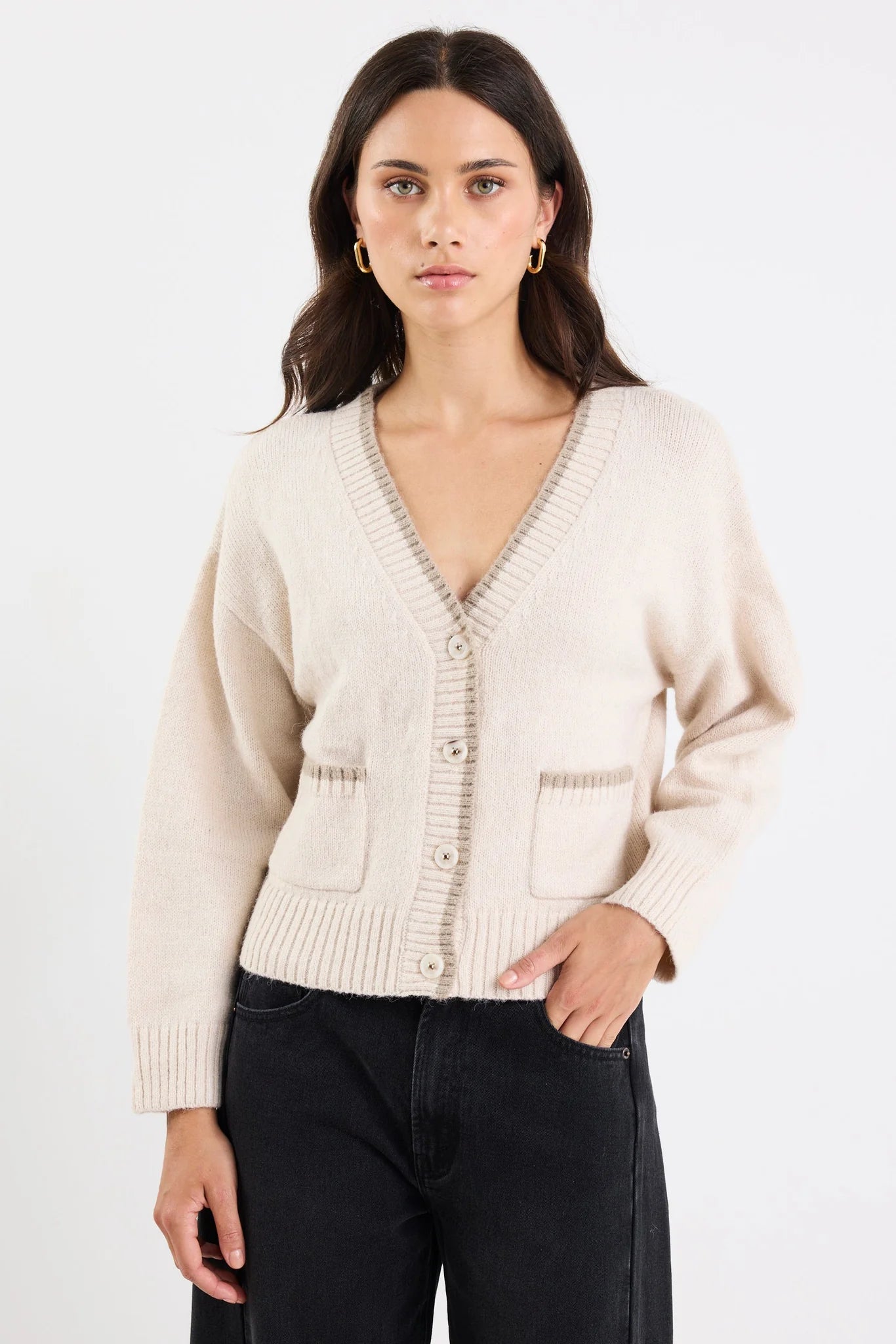 Rapport V Neck Cardigan