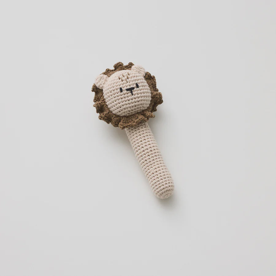 CROCHET LION RATTLE
