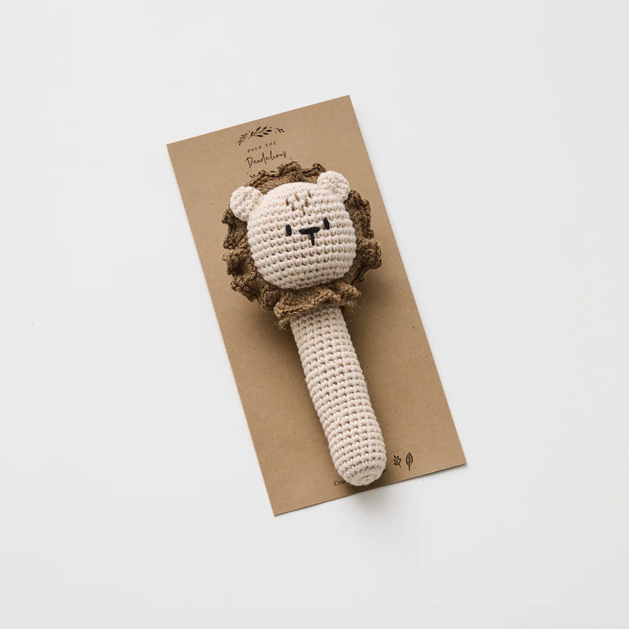 CROCHET LION RATTLE