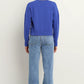 Release True Blue Cropped Crewneck Cardigan