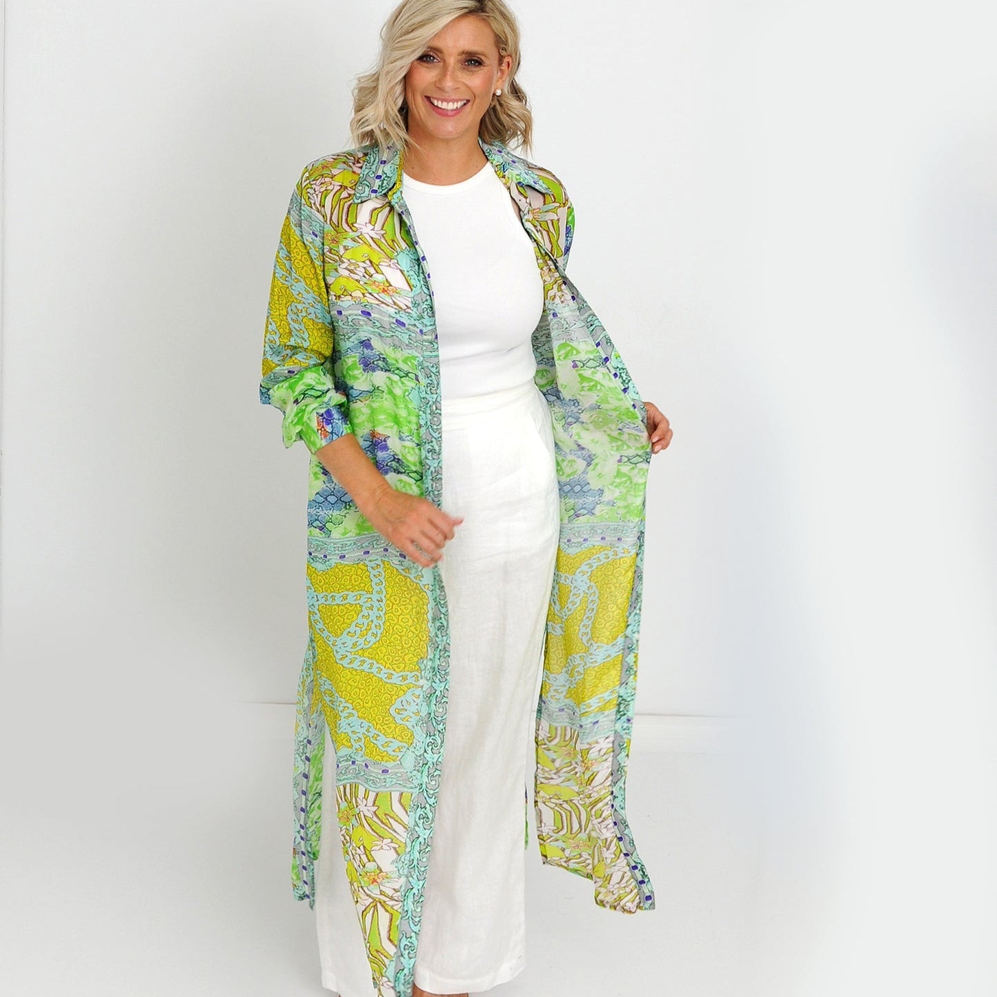 Sage Shirt Dress