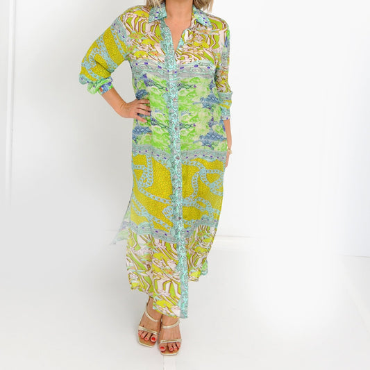 Sage Shirt Dress