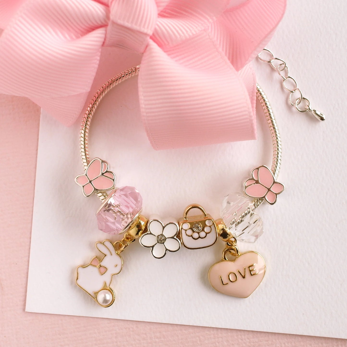 Easter Bunny Charm Bracelet