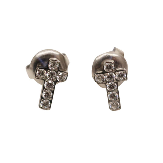 Stainless Steel Cross Earrings