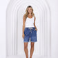 Hugo Demin Shorts - Mid Blue