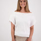 Shelby Linen Top - White