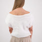 Shelby Linen Top - White