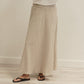 Sottana Bias Cut Linen Skirt S/M