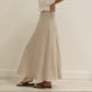 Sottana Bias Cut Linen Skirt S/M
