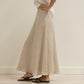 Sottana Bias Cut Linen Skirt S/M