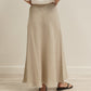 Sottana Bias Cut Linen Skirt S/M