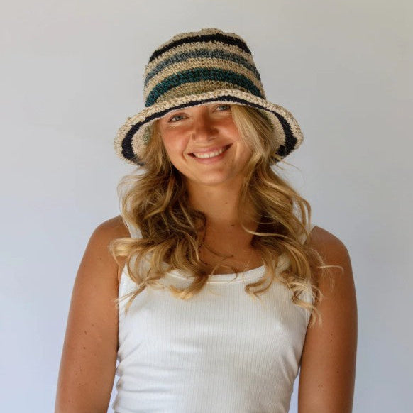 Peggie Bucket Hat - Tide Stripe
