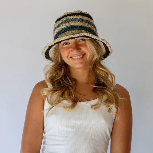 Peggie Bucket Hat - Tide Stripe