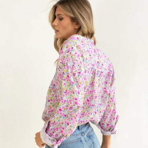 The Boyfriend Linen Shirt - Afternoon Tea