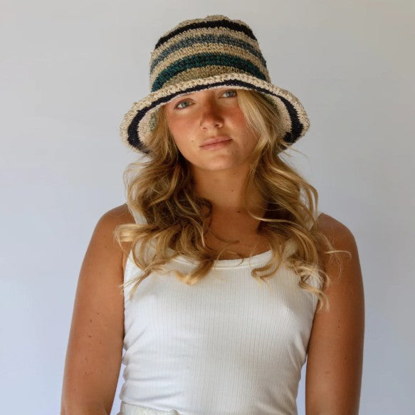 Peggie Bucket Hat - Tide Stripe