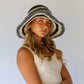 Polly Short Brim Hat - Tide Stripe