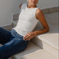 Untamed Lace Sleeveless Boatneck Top